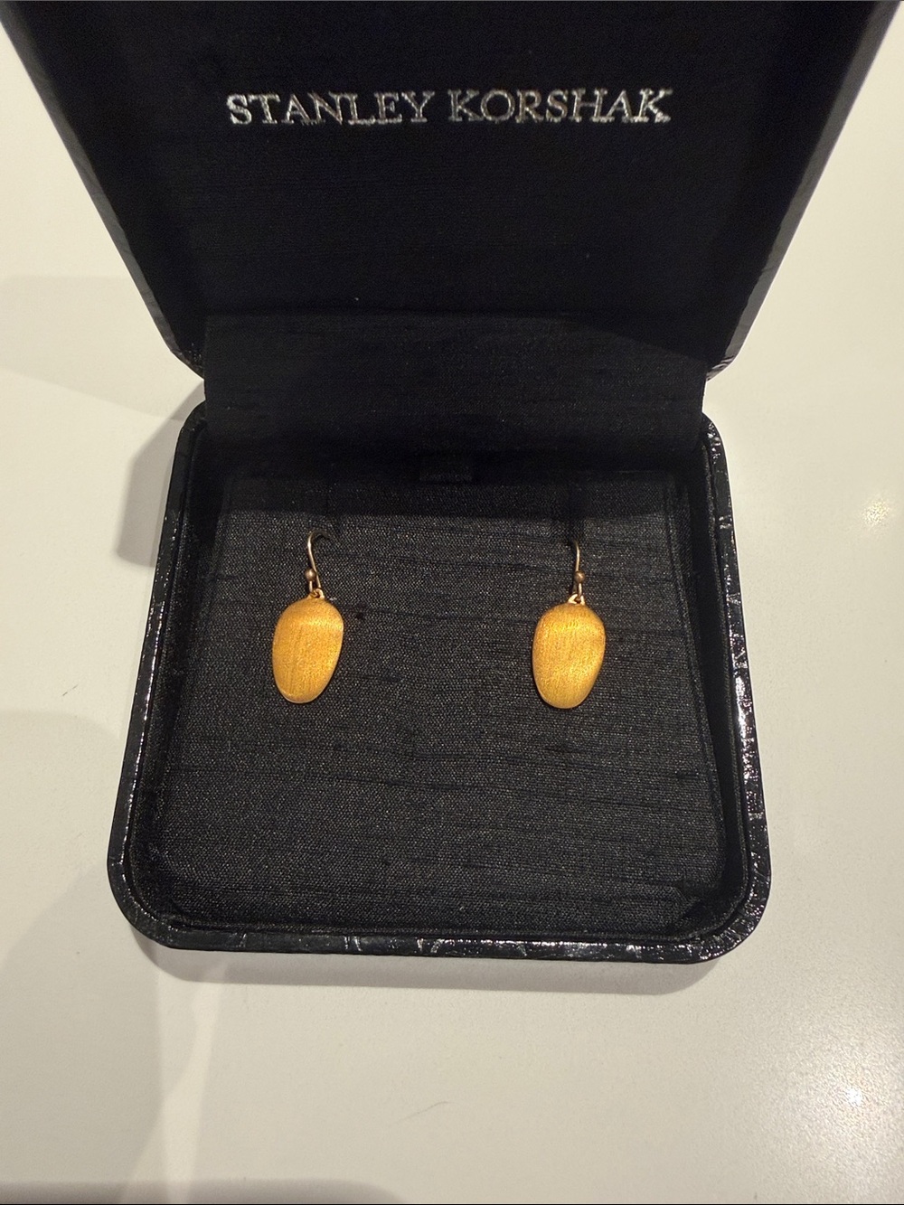 Marco Bicego Textured Gold Pebble Drop Earrings